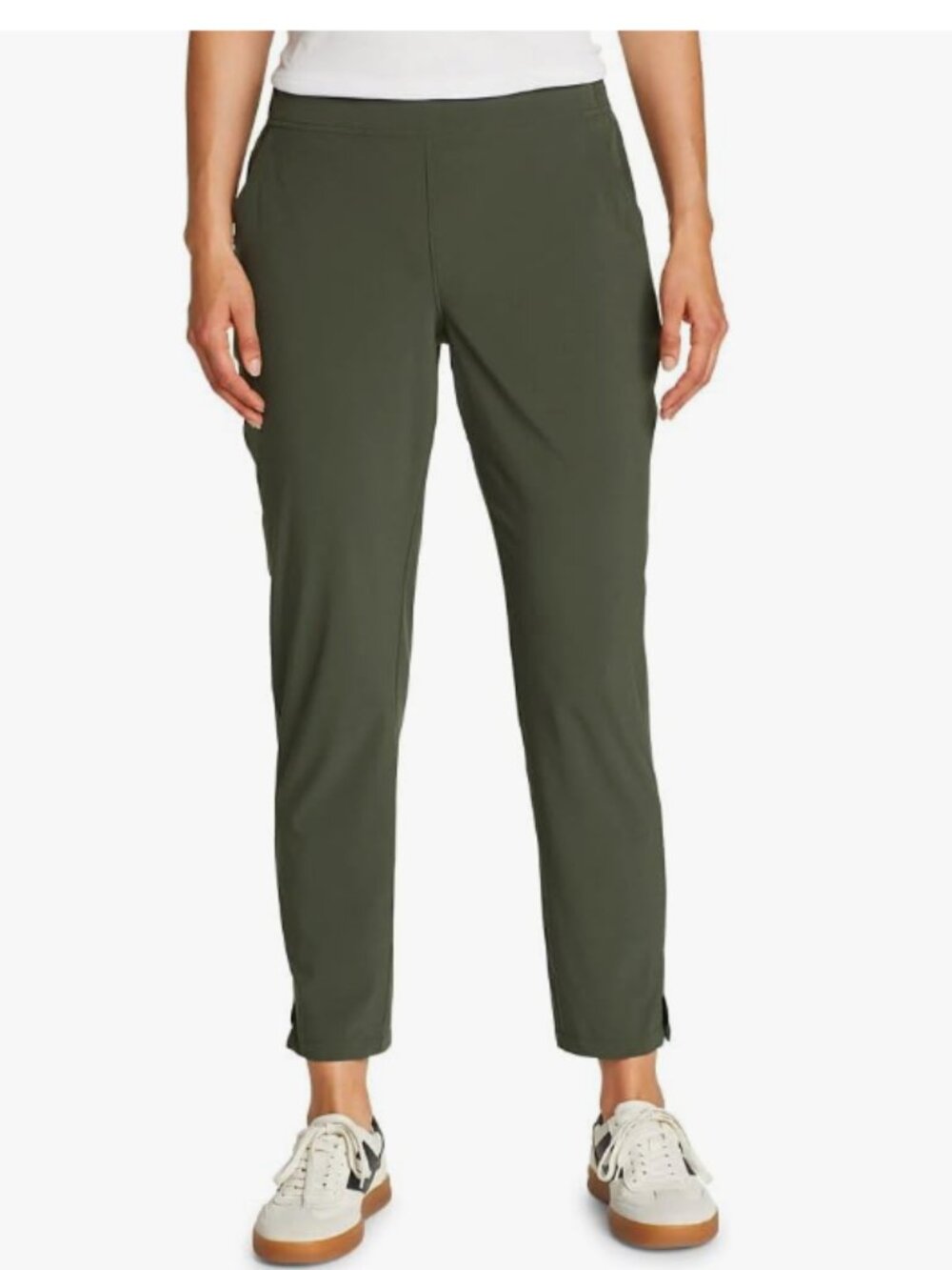 Eddie Bauer Departure Ankle Pants - Sage Green - Large